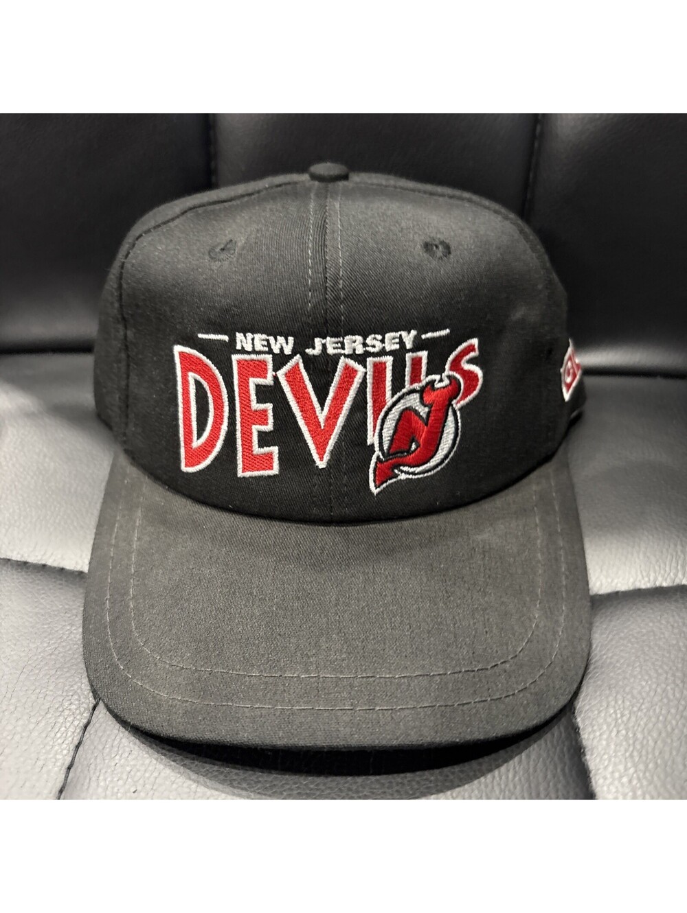 Vintage 90’s Black CCM New Jersey Devils SnapBack Hat